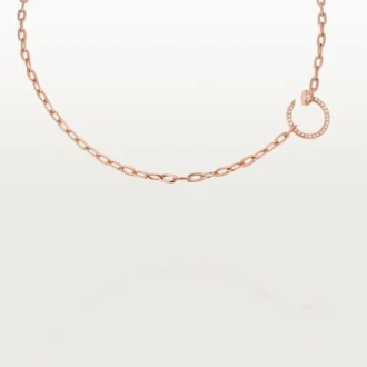 Juste Un Clou – Pembe Altın Pırlanta Zincir Kolye | Cartier ABD
