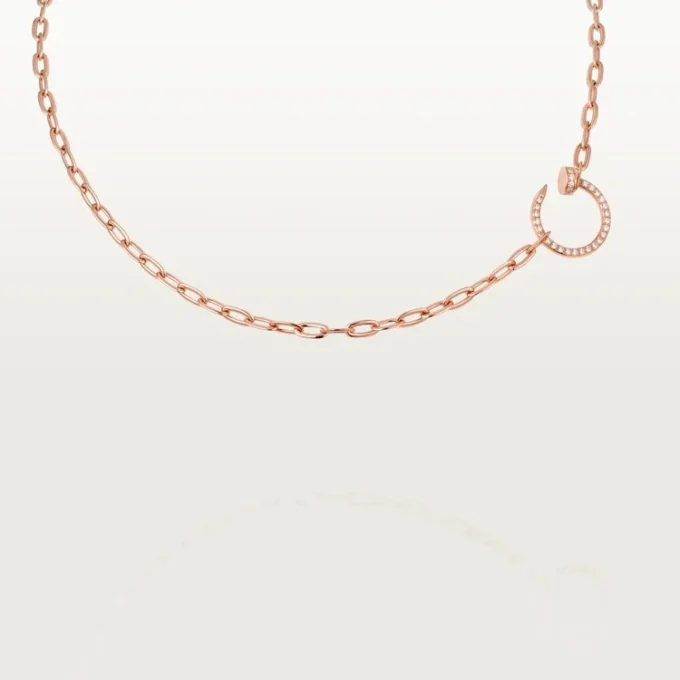 Juste Un Clou – Pembe Altın Pırlanta Zincir Kolye | Cartier ABD