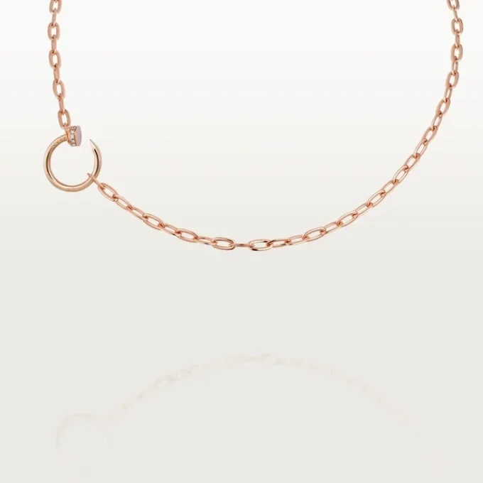 Juste Un Clou – Pembe Altın Pırlanta Zincir Kolye | Cartier ABD