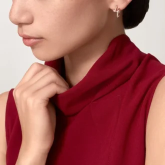 Juste Un Clou Pırlanta Halka Küpeler, Pembe Altın | Cartier ABD