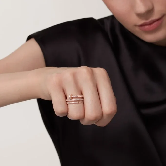Juste Un Clou Yüzük – Pembe Altın, Pırlanta – Cartier