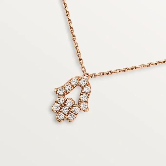 Kalpler ve Semboller Kolye – Pembe Altın, Pırlanta – Cartier