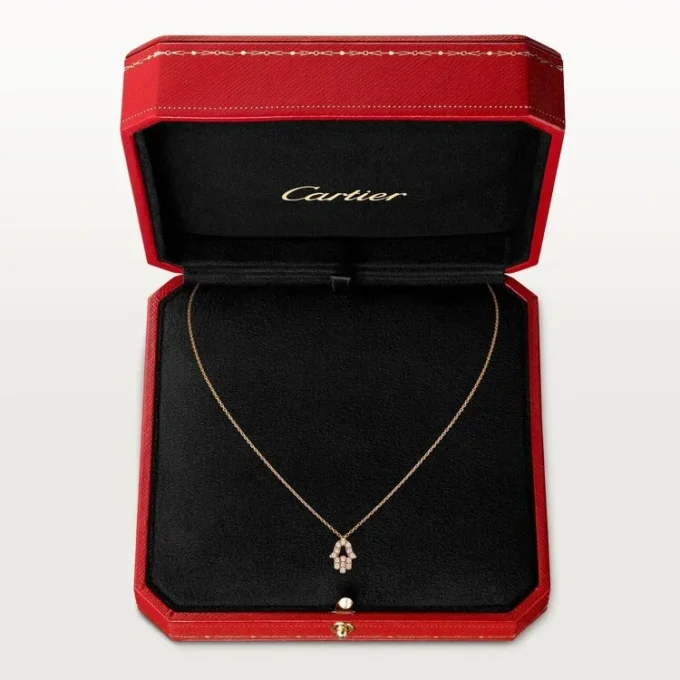 Kalpler ve Semboller Kolye – Pembe Altın, Pırlanta – Cartier