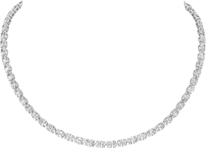 Lignes Essentielles Kolye, Oval Kesim Pırlantalar