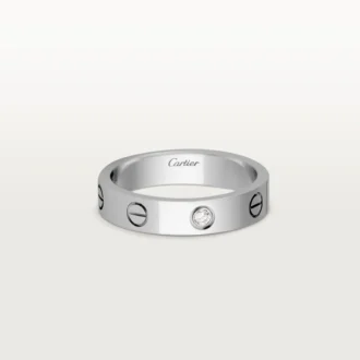 Love Alyans, 1 Pırlanta – Beyaz Altın, Pırlanta – Cartier