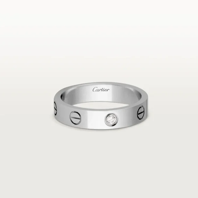 Love Alyans, 1 Pırlanta – Beyaz Altın, Pırlanta – Cartier