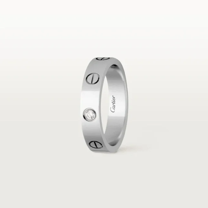 Love Alyans, 1 Pırlanta – Beyaz Altın, Pırlanta – Cartier