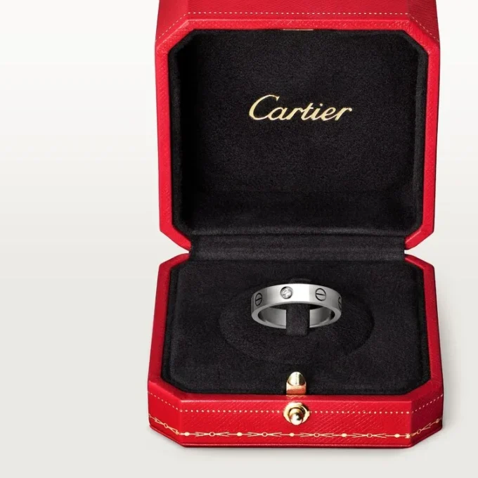 Love Alyans, 1 Pırlanta – Beyaz Altın, Pırlanta – Cartier