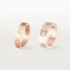 Love Alyans, 1 Pırlanta – Pembe Altın, Pırlanta – Cartier