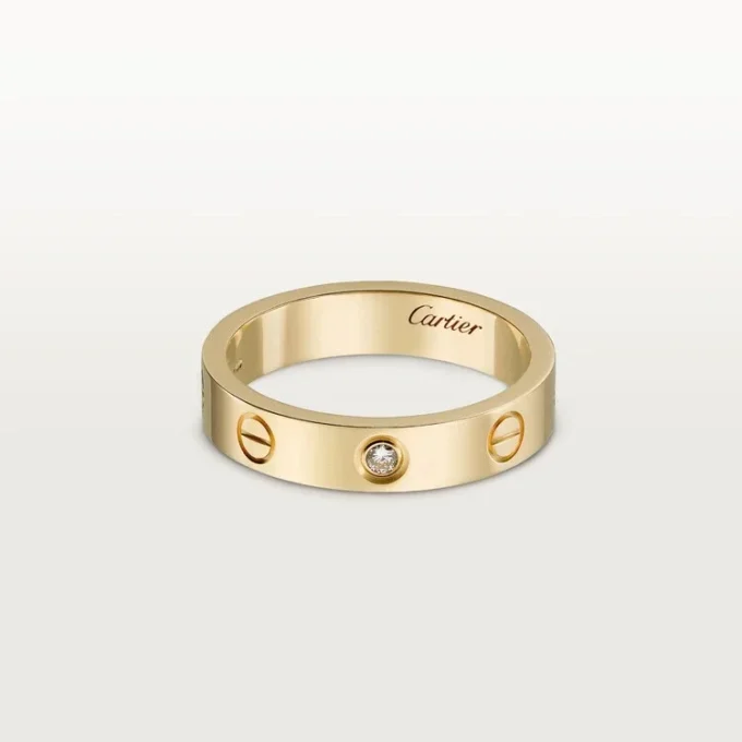 Love Alyans, 1 Pırlanta – Sarı Altın, Pırlanta – Cartier