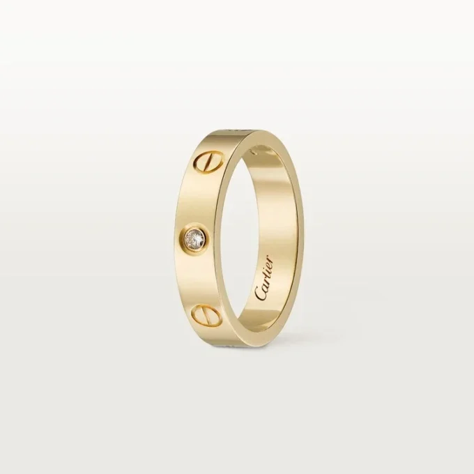 Love Alyans, 1 Pırlanta – Sarı Altın, Pırlanta – Cartier
