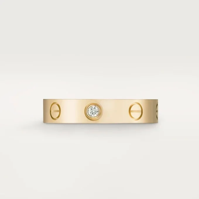 Love Alyans, 1 Pırlanta – Sarı Altın, Pırlanta – Cartier