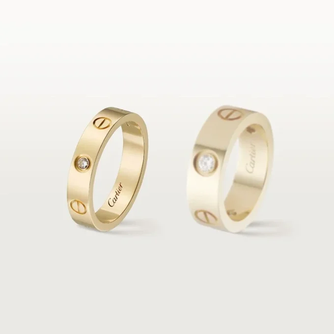 Love Alyans, 1 Pırlanta – Sarı Altın, Pırlanta – Cartier