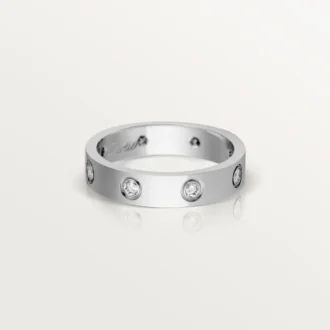 Love Alyans, 8 Pırlanta – Beyaz Altın, Pırlanta – Cartier