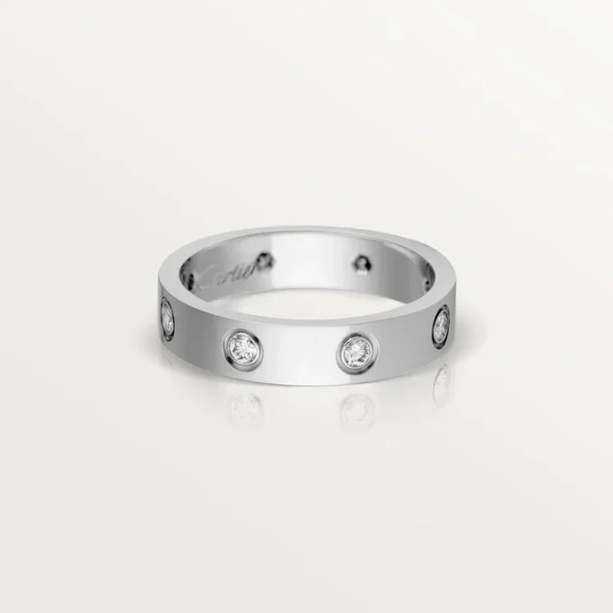 Love Alyans, 8 Pırlanta – Beyaz Altın, Pırlanta – Cartier