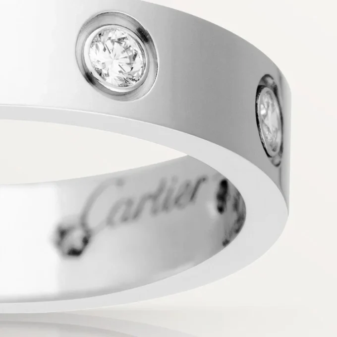 Love Alyans, 8 Pırlanta – Beyaz Altın, Pırlanta – Cartier