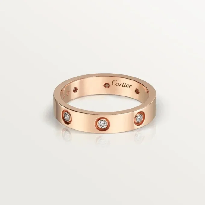 Love Alyans, 8 Pırlanta – Pembe Altın, Pırlanta – Cartier