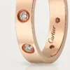 Love Alyans, 8 Pırlanta – Pembe Altın, Pırlanta – Cartier