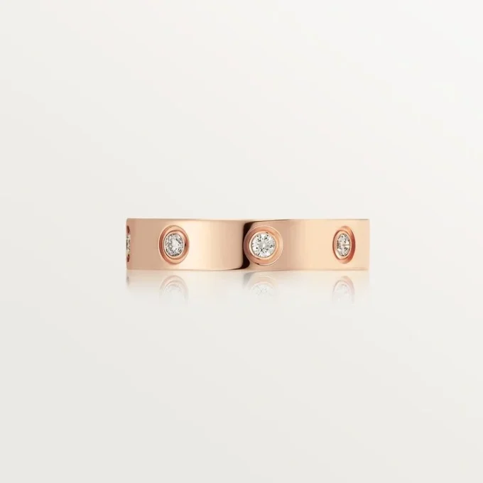 Love Alyans, 8 Pırlanta – Pembe Altın, Pırlanta – Cartier