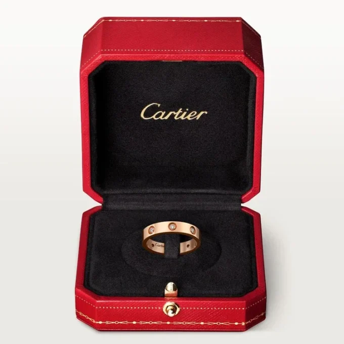 Love Alyans, 8 Pırlanta – Pembe Altın, Pırlanta – Cartier