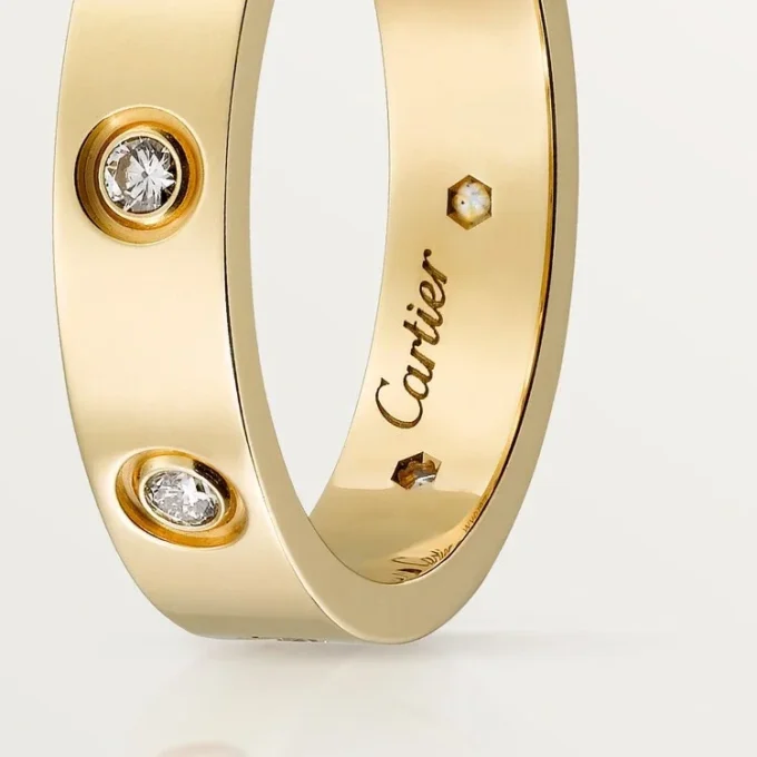 Love Alyans, 8 Pırlanta – Sarı Altın, Pırlanta – Cartier