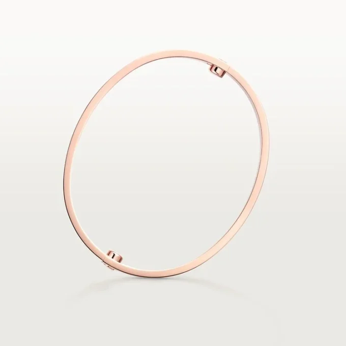 Love Bilezik, Klasik Model, Fırçalanmış, 4 Pırlanta