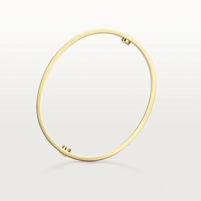 Love Bilezik, Klasik Model, Fırçalanmış, 4 Pırlanta