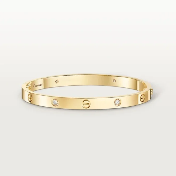 Love Bilezik, Orta Model, 4 Pırlanta