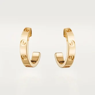 Love Hoop Küpeler – Sarı Altın, Küçük Model | Cartier Us