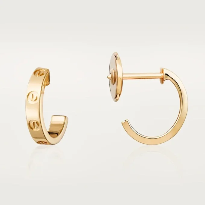 Love Hoop Küpeler – Sarı Altın, Küçük Model | Cartier Us