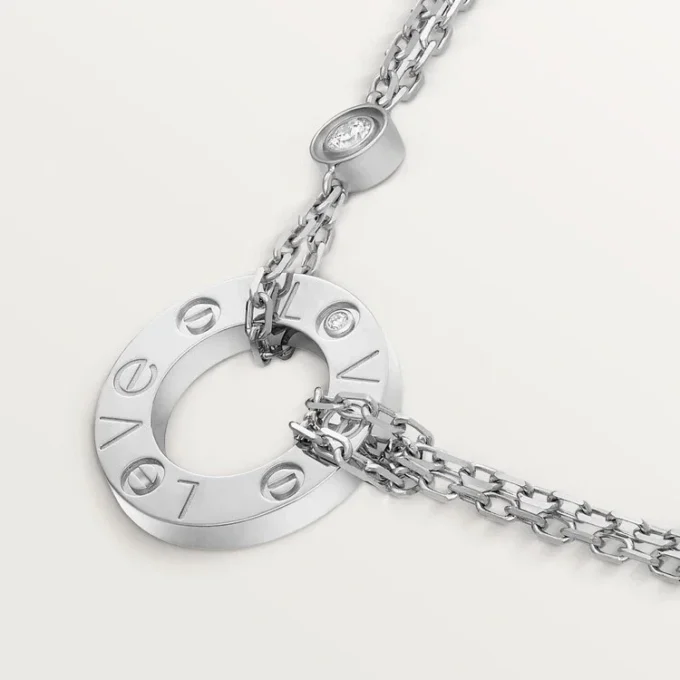 Love Kolye, 2 Pırlanta – Beyaz Altın, Pırlantalar – Cartier