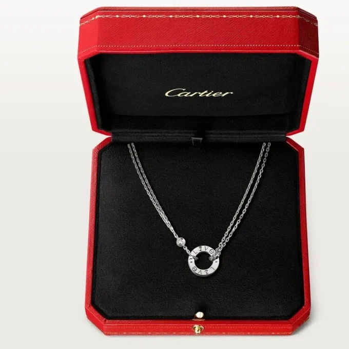 Love Kolye, 2 Pırlanta – Beyaz Altın, Pırlantalar – Cartier