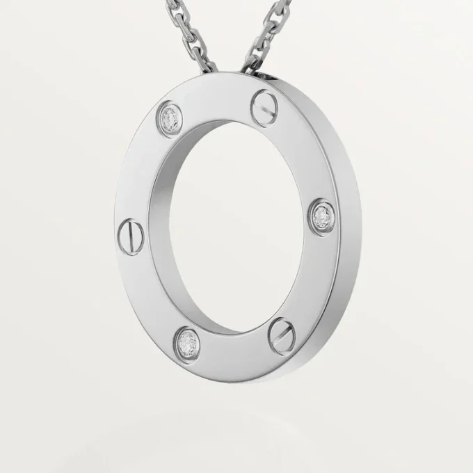 Love Kolye, 3 Pırlanta – Beyaz Altın, Pırlanta – Cartier