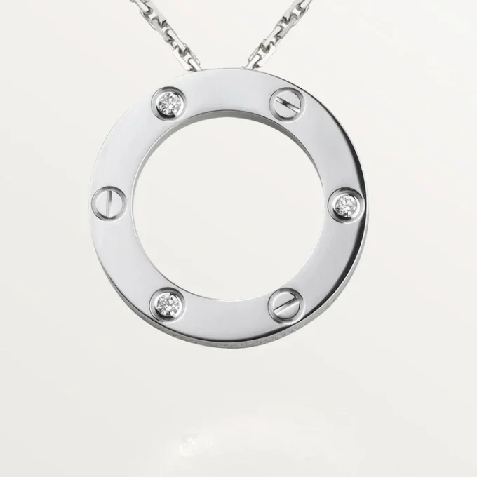 Love Kolye, 3 Pırlanta – Beyaz Altın, Pırlanta – Cartier