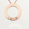 Love Kolye, 3 Pırlanta – Pembe Altın, Pırlanta – Cartier