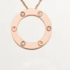 Love Kolye, 3 Pırlanta – Pembe Altın, Pırlanta – Cartier