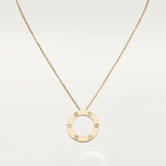 Love Kolye, 3 Pırlanta – Sarı Altın, Pırlanta – Cartier