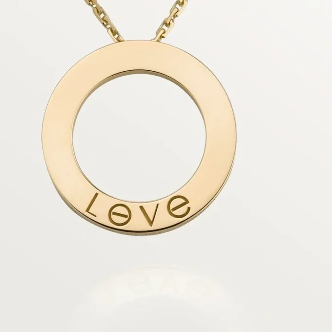 Love Kolye, 3 Pırlanta – Sarı Altın, Pırlanta – Cartier