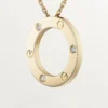 Love Kolye, 3 Pırlanta – Sarı Altın, Pırlanta – Cartier