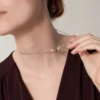Love Kolye, 6 Pırlanta – Pembe Altın, Beyaz Altın, Pırlanta – Cartier