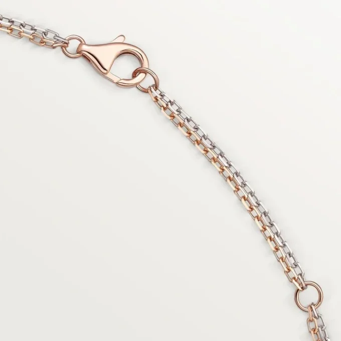 Love Kolye, 6 Pırlanta – Pembe Altın, Beyaz Altın, Pırlanta – Cartier