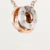 Love Kolye, 6 Pırlanta – Pembe Altın, Beyaz Altın, Pırlanta – Cartier