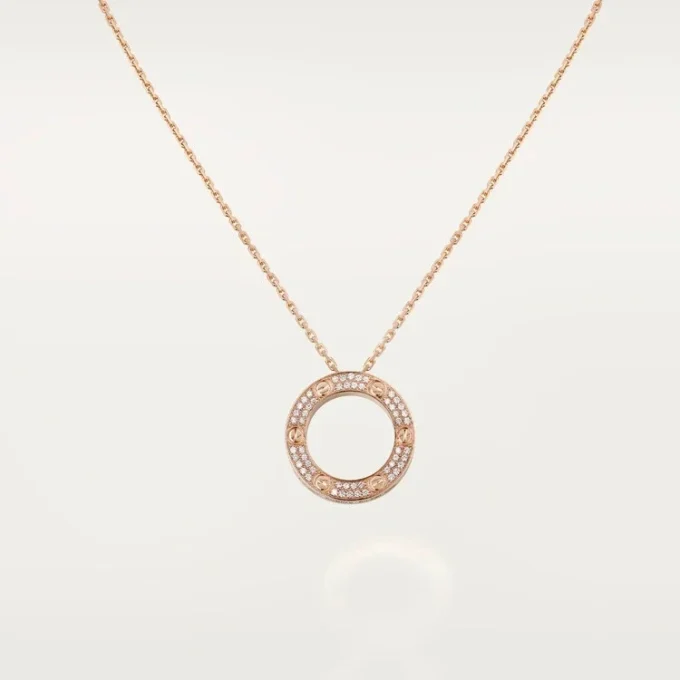 Love Kolye – Pembe Altın, Pırlanta – Cartier
