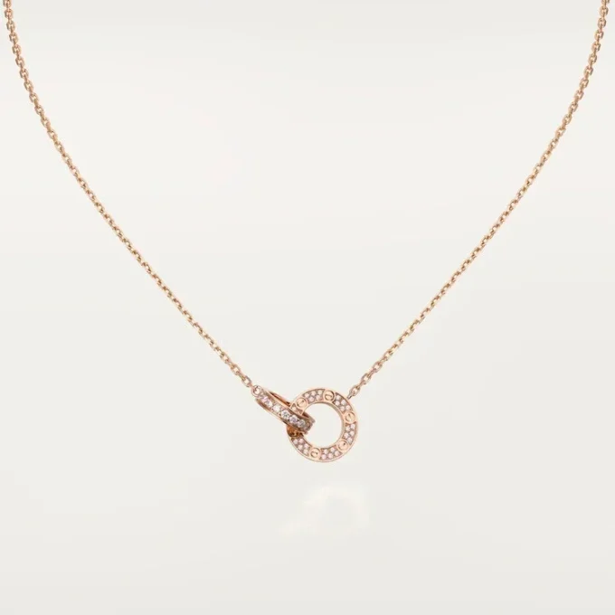 Love Kolye – Pembe Altın, Pırlanta – Cartier