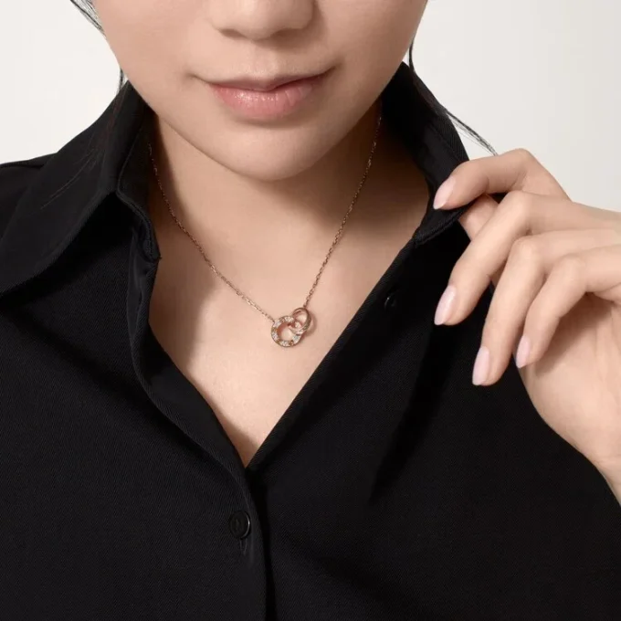 Love Kolye – Pembe Altın, Pırlanta – Cartier