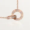 Love Kolye – Pembe Altın, Pırlanta – Cartier