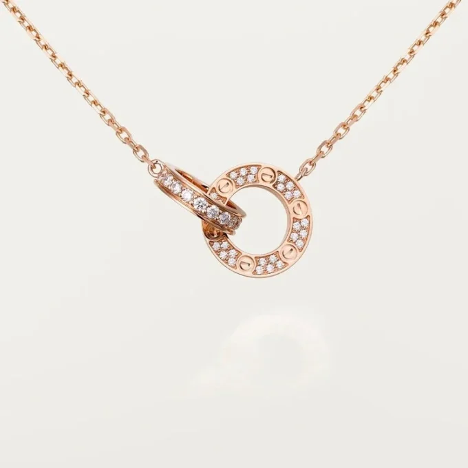Love Kolye – Pembe Altın, Pırlanta – Cartier