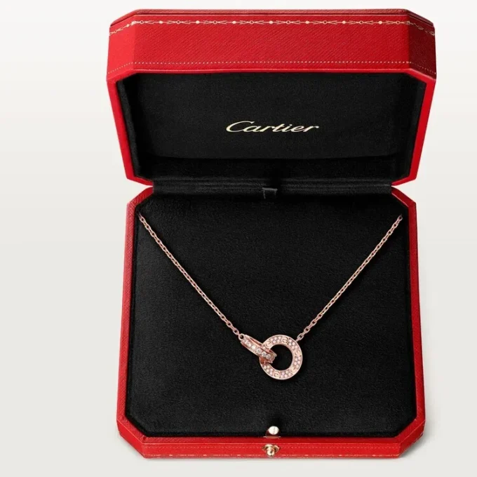 Love Kolye – Pembe Altın, Pırlanta – Cartier
