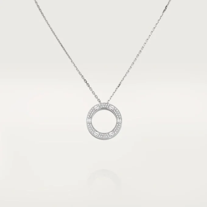 Love Kolye, Pırlanta Kaplama – Beyaz Altın, Pırlanta – Cartier