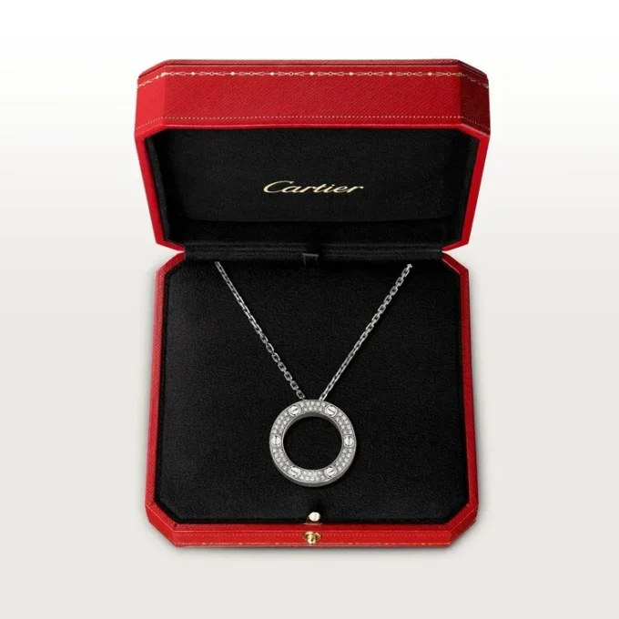 Love Kolye, Pırlanta Kaplama – Beyaz Altın, Pırlanta – Cartier